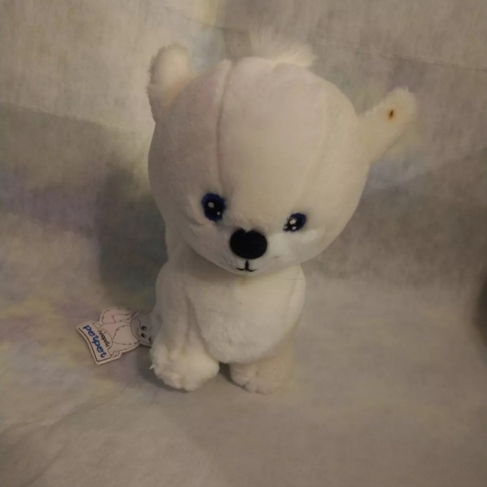 Neopets White Doglefox Limited Too Plush 2002 With Tag